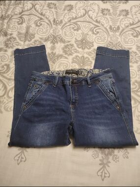 one 5 one Women's Dark Blue Skinny Jeans